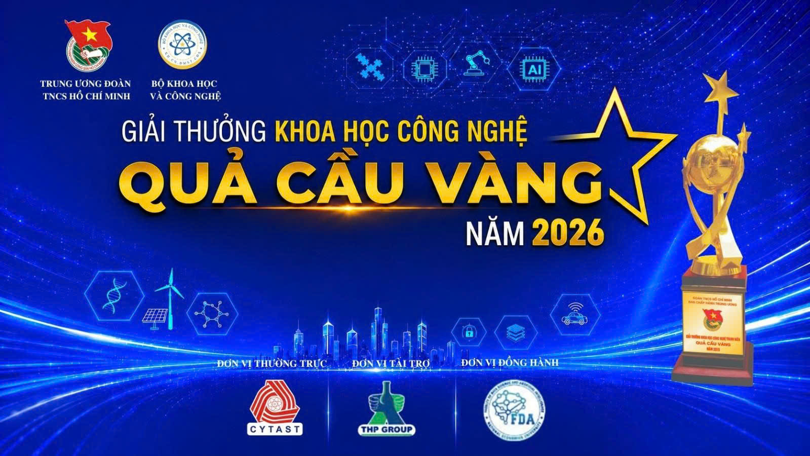 Phát động Giải thưởng Khoa học Công nghệ Quả Cầu Vàng năm 2026