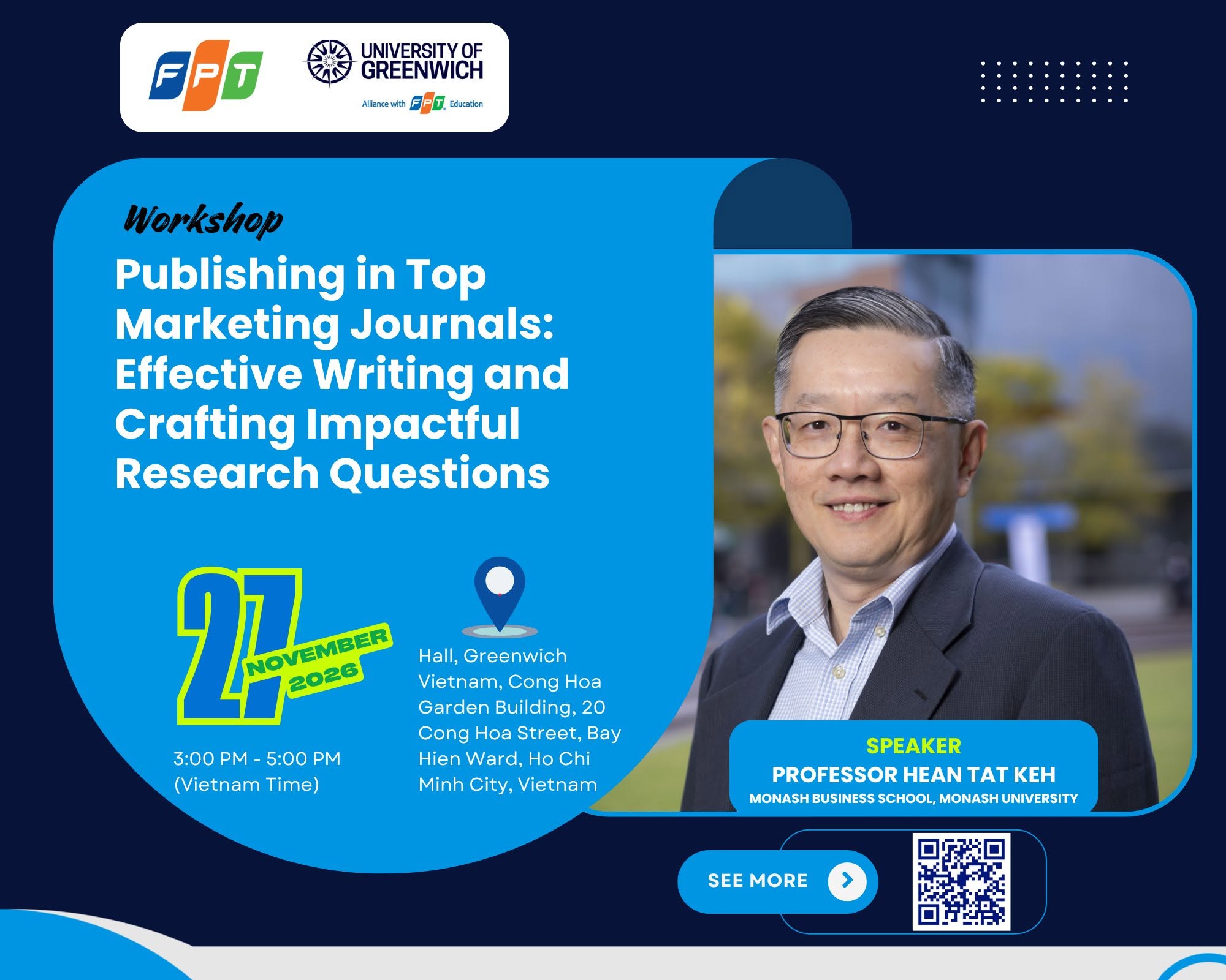 Workshop đồng hành cùng FCBEM 2026: “Publishing in Top Marketing Journals: Effective Writing and Crafting Impactful Research Questions”